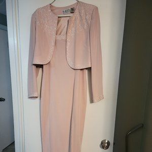 Black Tie, size10,  pink gown and jacket